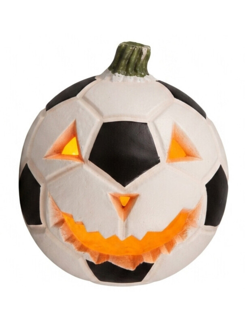 Vintage Y2K Halloween Soccer Ball Pumpkin Jack O Lantern Light Decor - TESTED!
